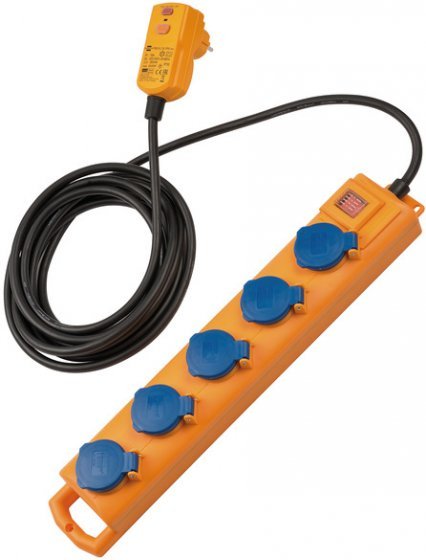 Brennenstuhl Distribuidor Plug Super-solid Sl 544 D Fi IP54 5VÍAS 5M
