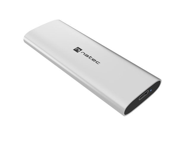 Housing SSD External Rhino M.2 NVMe USB-C 3.2 Arctic Silver