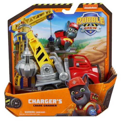 Spin Master Rubble & Crew - Vehículo Construcción Grúa With Figure Charger Vehículo Toy 6066539 — image 1