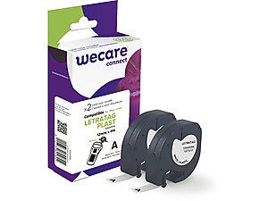 Armor Label White Texto Black Dymo Letratag Plast 12MMX4M