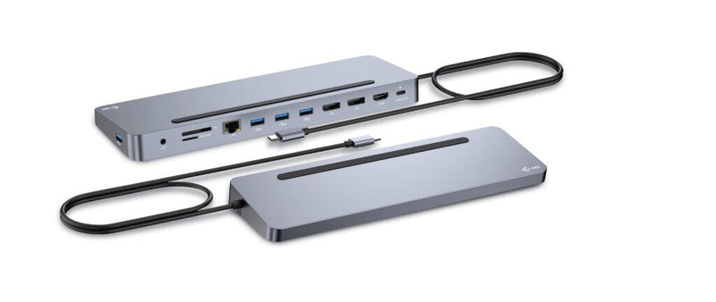 I-tec USB-C Metal Ergonomic 4K 3X Display 2X DP 1x HDMI LAN Audio Power Delivery 100W
