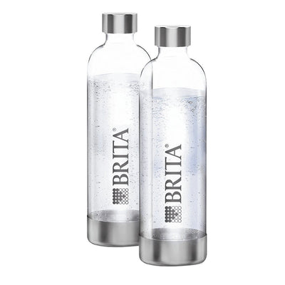 Brita Sodaone - Set Of 2 Botellas Spare Part Dispensador Water 1 Litro, Ligeras, Without Bpa, Bottle Pet Paque — image 1