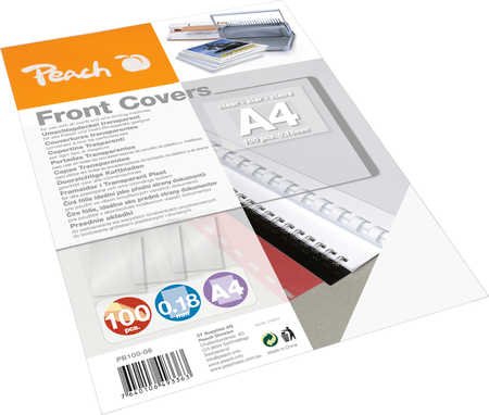 Case Melocotón Transparent A4 Incoloro, 100 Hojas PB100-06