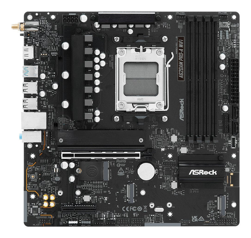 Asrock Motherboard A620AM Pro-a Wi-Fi, 90-MXBSY0-A0UAYZ
