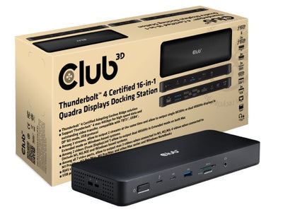 CLUB3D CSV-1583 Base Laptop And Replicador Ports Alámbrico Thunderbolt 4 Black — image 1