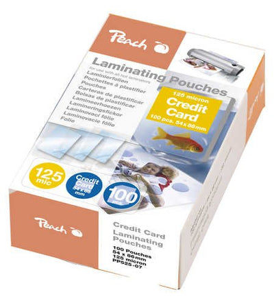 Peach Film Laminated 54X86MM Card Crédito 125MIC PP525-07, Lámina Glossy 100 Pieces 54X86 Mm PP525-07 — image 1