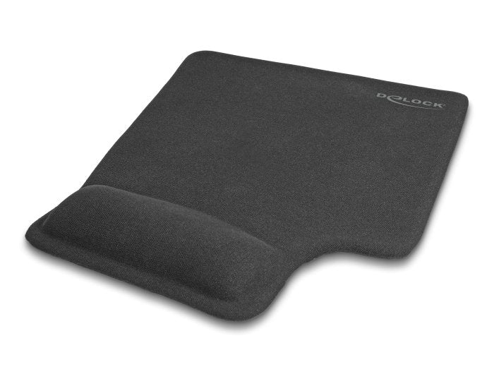 Delock 12111 Mouse Pad Ergonómica With Wrist Rest Gel Zurdos Black