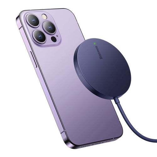Baseus Wireless Charger Magnetic Single MINI3, 15W, Purple (CCJJ040205) — image 1