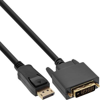 Inline Cable DisplayPort a DVI Black 0,5M — image 1