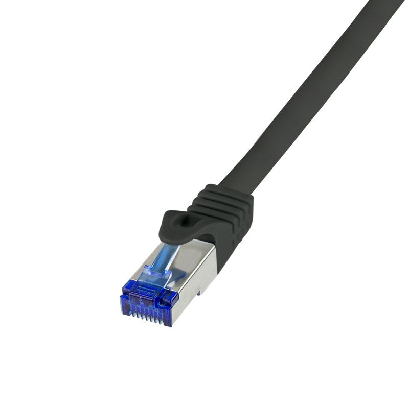 Logilink Network Cable Ultraflex, CAT.6A, S FTP, Black 0,25M