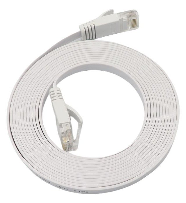 Microconnect V-UTP6A03W-FLAT-LSZH Network Cable White 3M CAT.6A U/UTP (UTP)