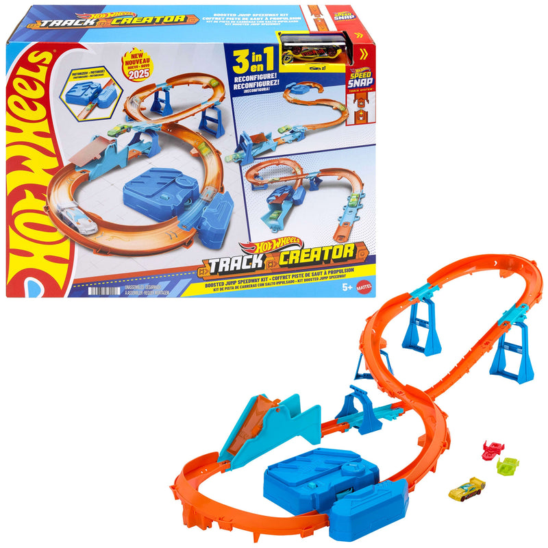 Pista Carreras Con Salto Impulsado Hot Wheels