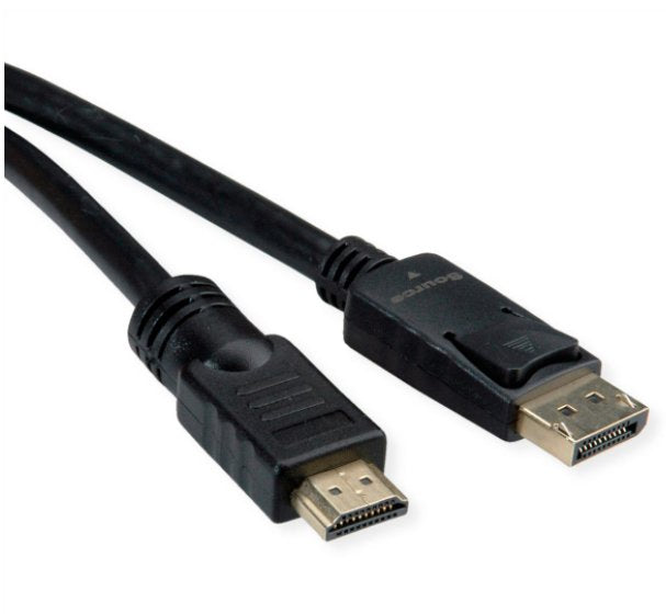 Roline DisplayPort Cable DP - Uhdtv, St St, Black 10M