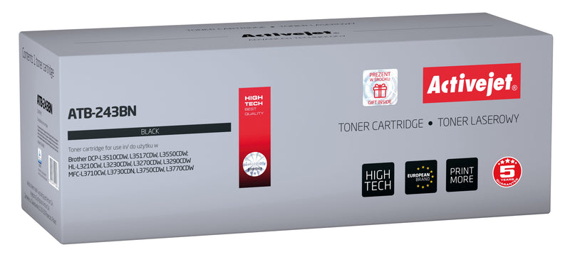 Activejet Toner Compatible Brother TN-243BK - Supreme - 1000 Páginas - Black
