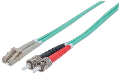 Intellinet 751117 Cable Fibre Optic 1M OM3 St Lc Aqua — image 1