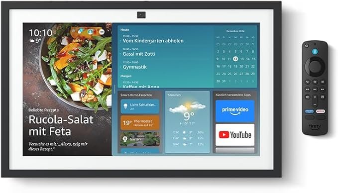 Amazon Echo Show 15 Full HD 15.6 With Alexa Fire TV Integrado And Controller Voice Alexa Black