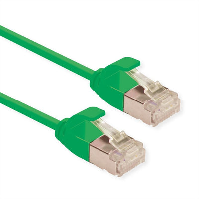 Roline Green U FTP Network Cable CAT.6A (class Ea), Lsoh, Slim, Grn, 1M — image 1