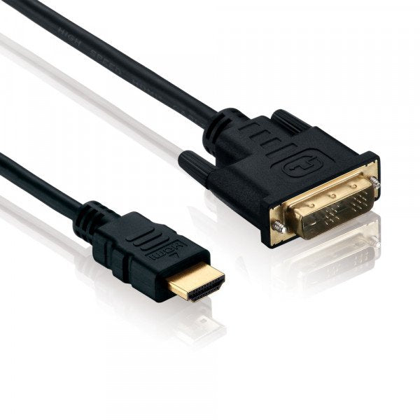 Helos Cable HDMI Male/ DVI-d 18 + 1 Male Full Hd, Basic, 1,5M, Black