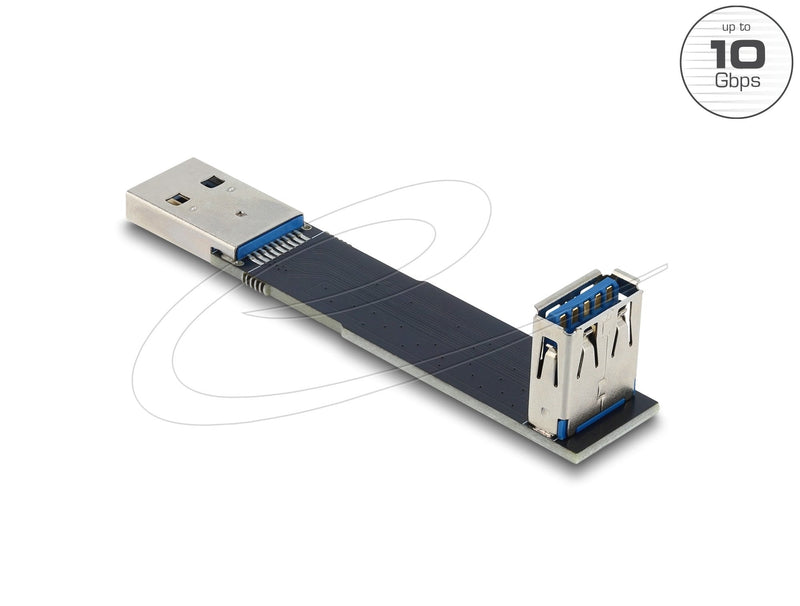 Delock USB 10Gbps Adapter USB Type a Connector Female a Male Angulado 90°
