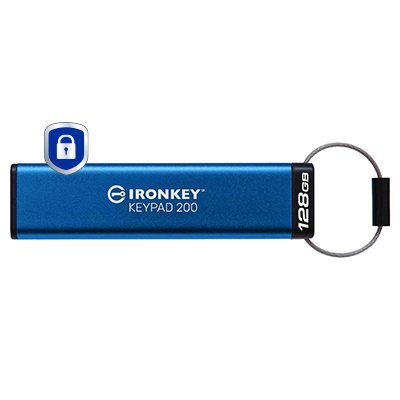 Kingston USB Flash Drive Ironkey Keypad 200 128GB, IKKP200/128GB — image 1