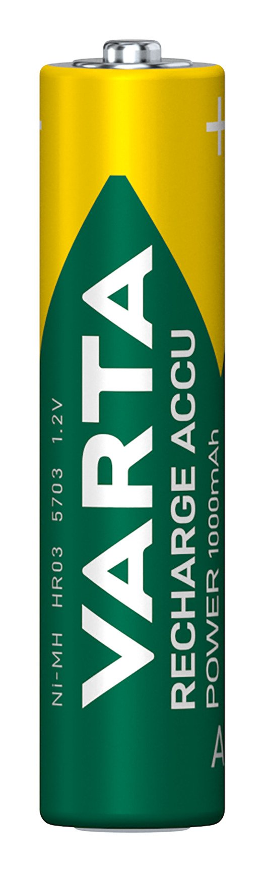 Varta Battery Rechargeable HR03 Aaa 1000MAH BLISTER*4