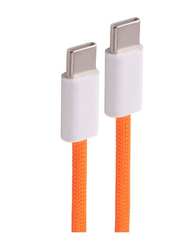 Shiverpeaks USB-C Cable Charging 2.0, 60W, Orange, Textil, 1M