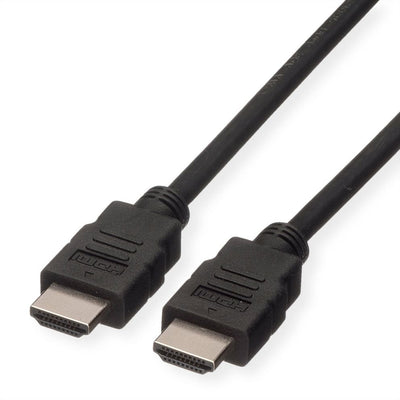 Roline Green HDMI High Speed Cable With Ethernet, Tpe, Black 2M — image 1