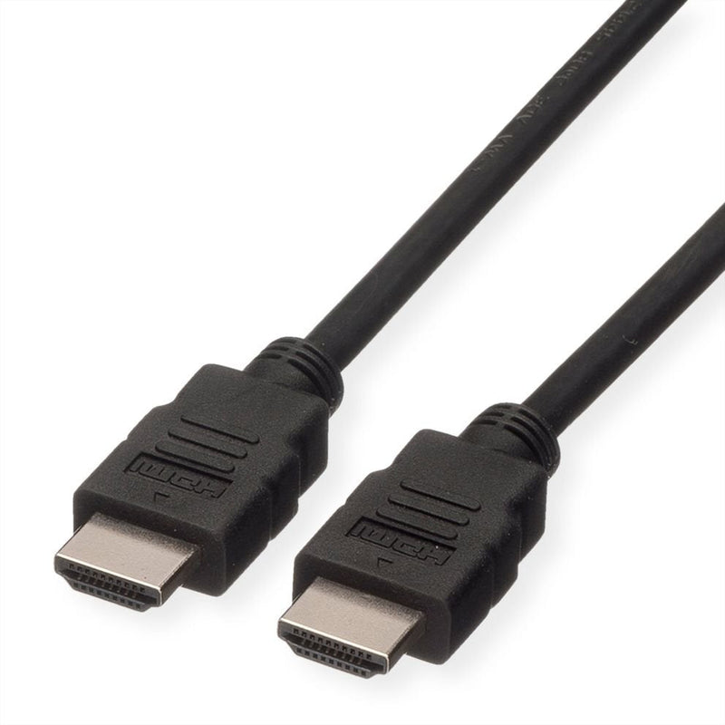 Roline Green HDMI High Speed Cable With Ethernet, Tpe, Black 2M
