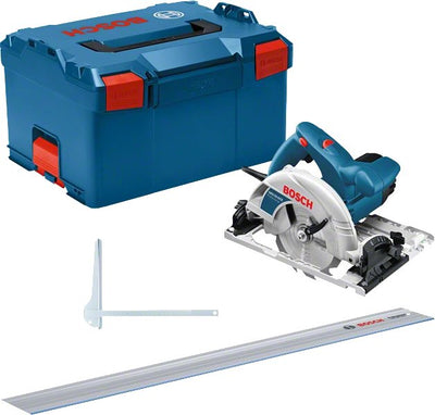 Bosch Saw Circular Professional Gks 55 + Gce Professional Blue 1.350W, L-boxx, Carril Guía Fsn 1400 0615990M91 — image 1