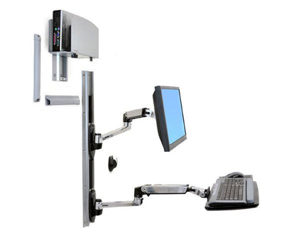 Ergotron Lx Wall Mount System Wall Mount Silver/Black Wall 13,4KG — image 1