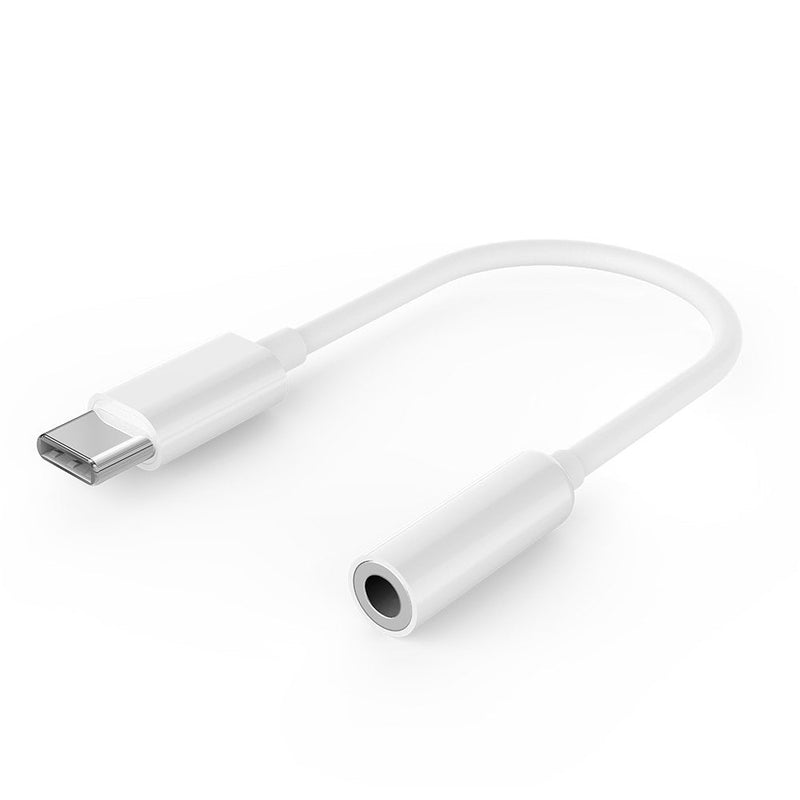 Adapter USB Type-c a Cable Stereo Audio 3,5MM White