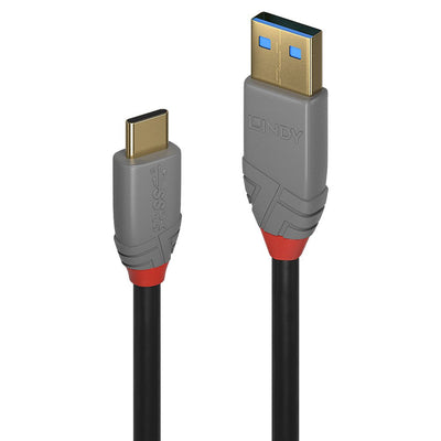 Lindy 36910 USB Cable 0,5M USB C USB a Black Grey — image 1