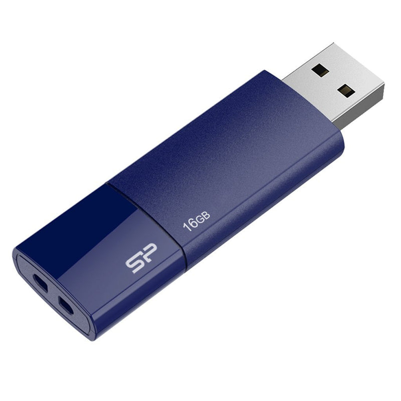 USB Flash Drive Silicone Power 16GB USB 2.0 Cob U05 Blue