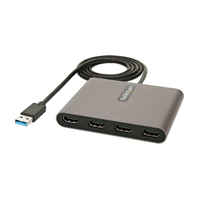 StarTech.com Adapter USB 3.0A 4 Ports HDMI Graphics Card And Vídeo External Dongle Key USB-A a 4x HDMI 1080P a — image 1
