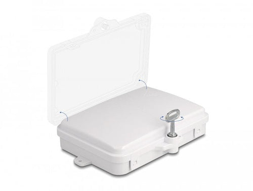 Lwl Box Distribuidora Indoor And Outdoor IP65 Resistant Water With Lock 6 Port White — image 1