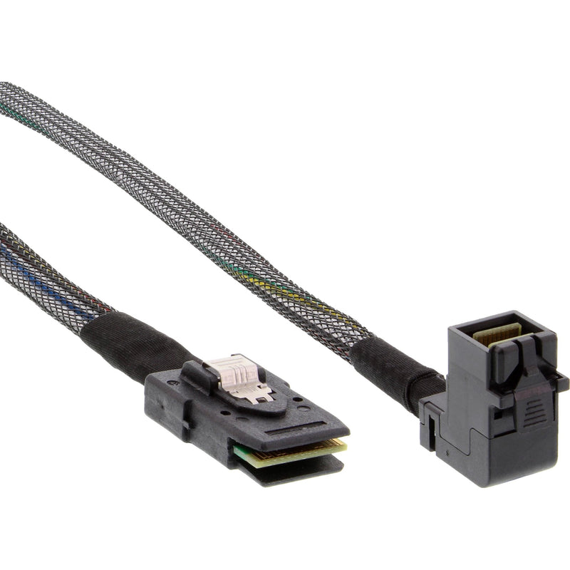 Inline Cable Mini Sas HD SFF-8643 Ángulo a SFF-8087 With Band Side 0,5M