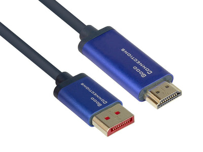 Alcasa 4860-SF020B Adapter Cable Vídeo 2M DisplayPort HDMI Black Blue — image 1