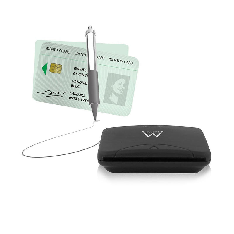 Ewent Card Reader External EW1052 Dnie/Sanitaria USB 2.0 Black