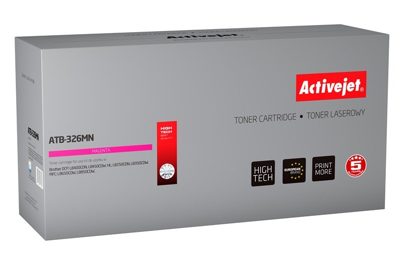 Activejet Toner Compatible Brother TN-326M - Supreme - 3500 Páginas - Magenta