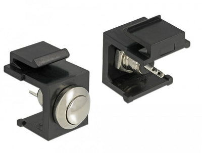 Delock 86402 Pulsador Black Keystone — image 1