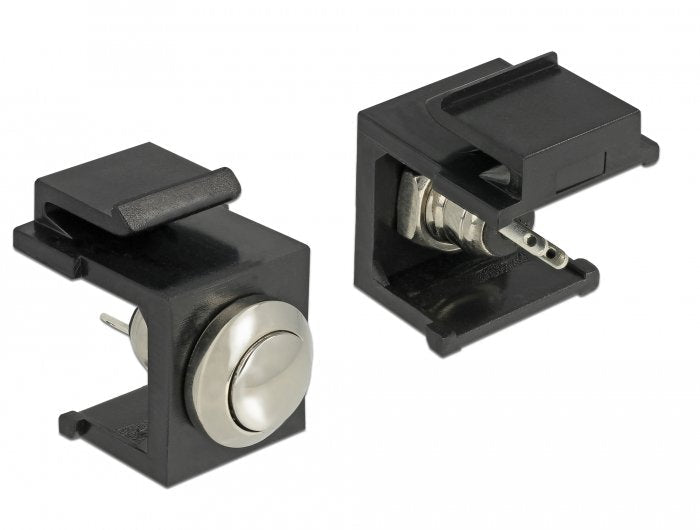Delock 86402 Pulsador Black Keystone