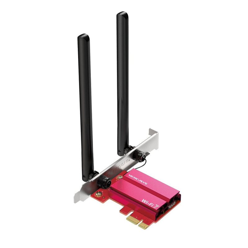 Mercusys Pci Express Wi-Fi 7 Triband And Bluetooth 5.3 MA37BE BE6500 2882MPS 6GHZ 2 Antenas