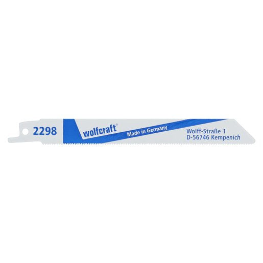 Wolfcraft Pack 2 Hojas Sierra Sable Bim, Metal Thin Longitud 150MM 2298000