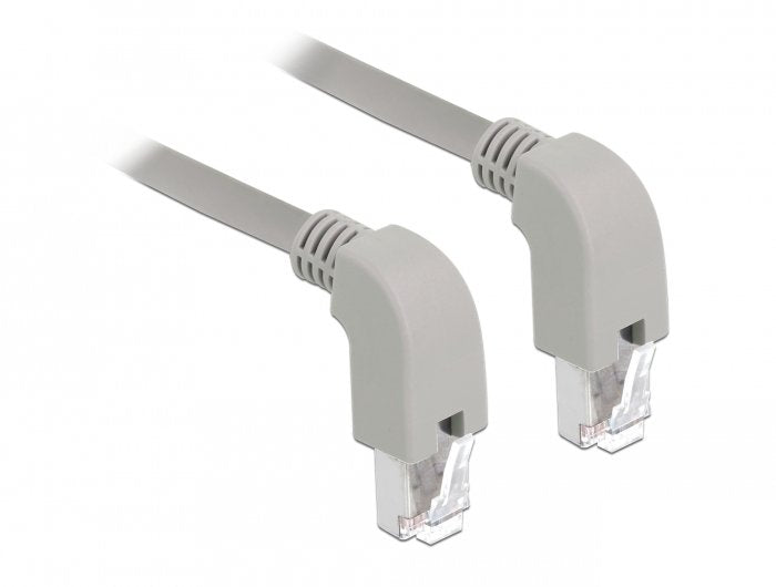 Delock Network Cable RJ45 CAT.6A S / FTP Acodado Abajo 0.50M