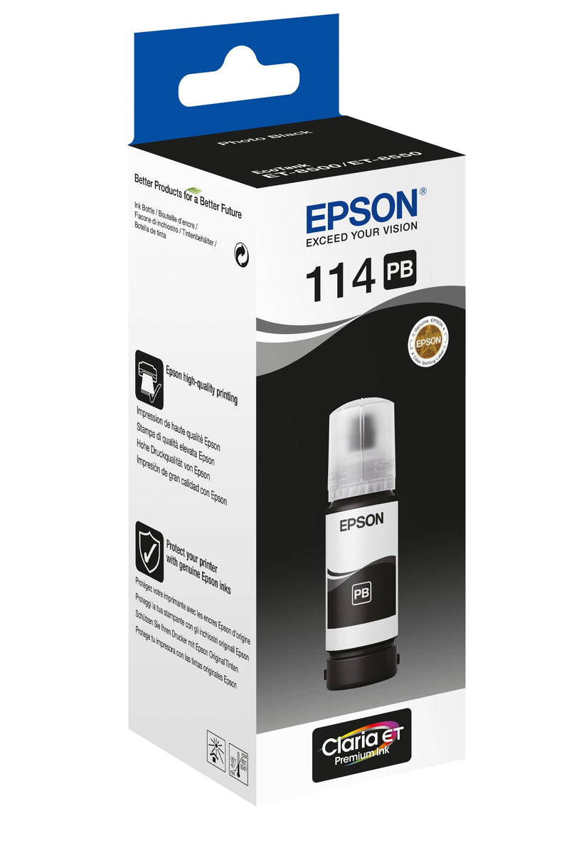 Epson Bottle T114 Black Photo 70ML Ecotank ET-8500 / ET-8550