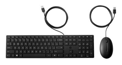 HP Keyboard And Mouse With Cables Desktop 320MK, Standard Usb, Black Mouse Included — image 1