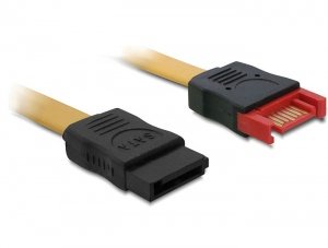 Delock Cable Extensión SATA 6GB/S Male SATA Female 100CM Yellow — image 1