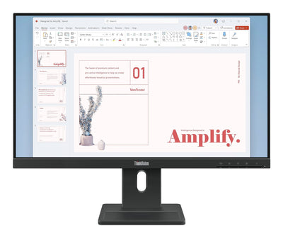 Lenovo Monitor Thinkvision E24-40 23.8 1920 X 1080 Pixels Full HD LCD Black — image 1