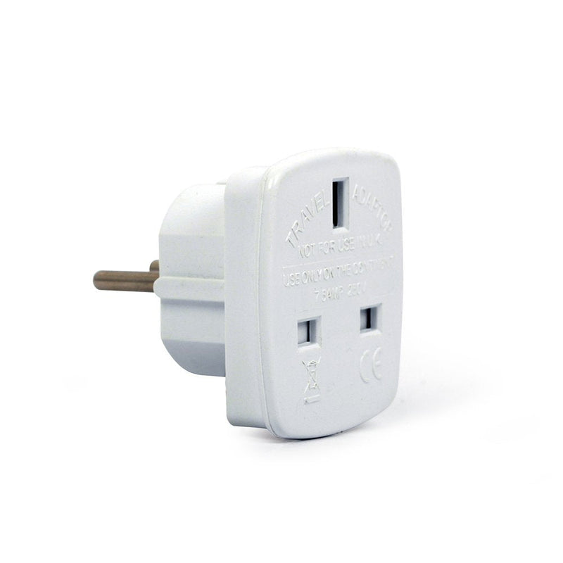 Gembird A-AC-UKEU-001 Adapter Plug Eléctrico Type G (ru) Type F White