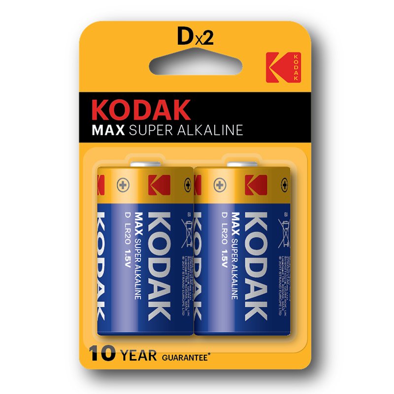 Kodak Blister Max. D LR20 1.5V Blister 2 Units